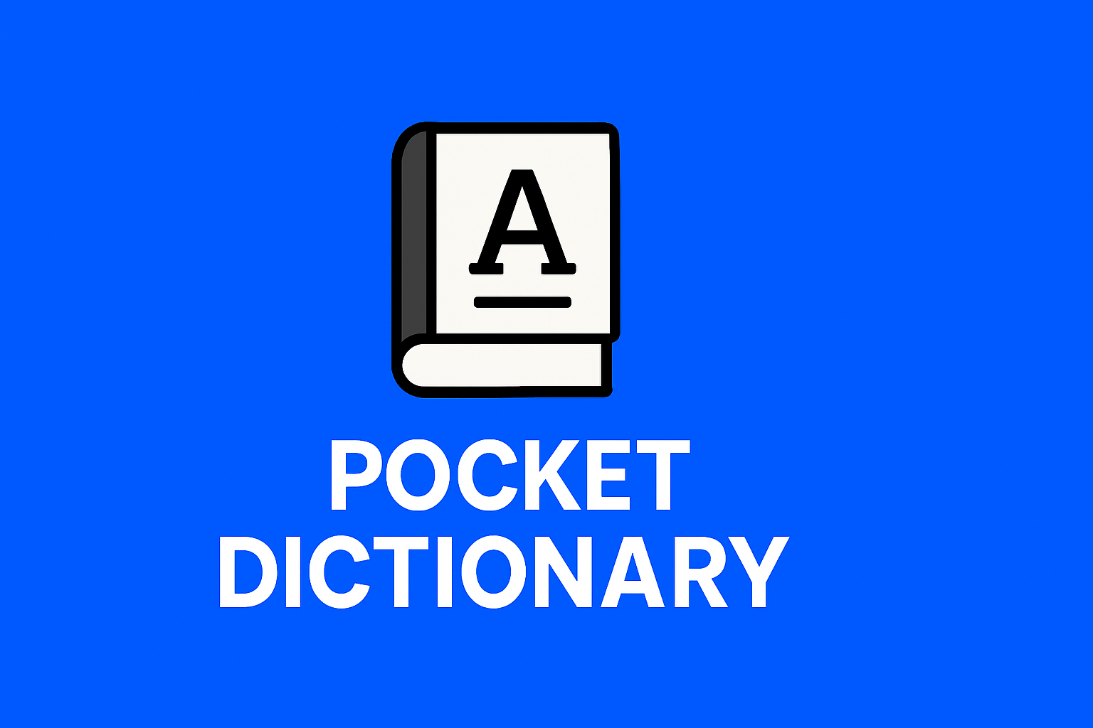 Pocket Dictionary Web App